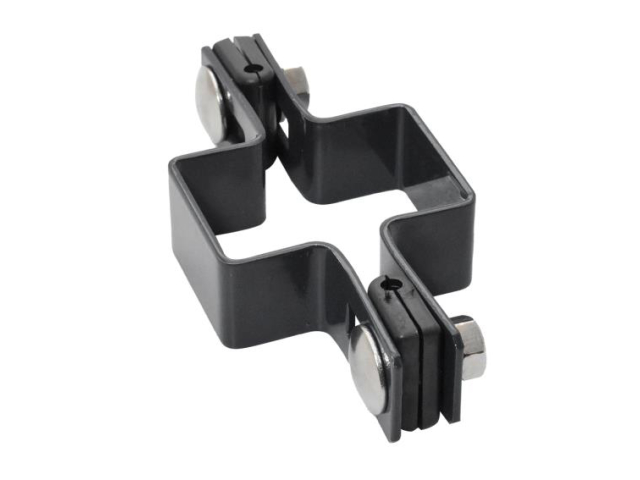 Halteclip (beidseitig) für Pfosten ZnPVC RAL 7016